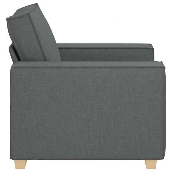 Dunkelgrauer Sofa Sessel Stoff 100 cm