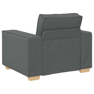 Dunkelgrauer Sofa Sessel Stoff 100 cm