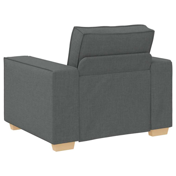 Dunkelgrauer Sofa Sessel Stoff 100 cm