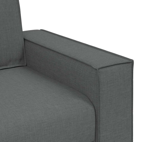 Dunkelgrauer Sofa Sessel Stoff 100 cm