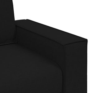 Schwarzer Stoff Sofa Stuhl