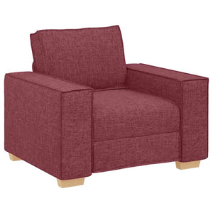 Weinroter Stoff Sofa Sessel 100 cm