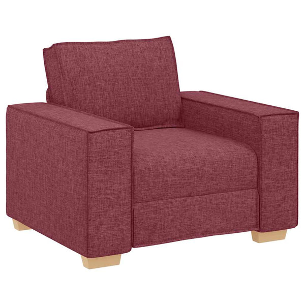 Weinroter Stoff Sofa Sessel 100 cm