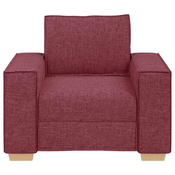 Weinroter Stoff Sofa Sessel 100 cm