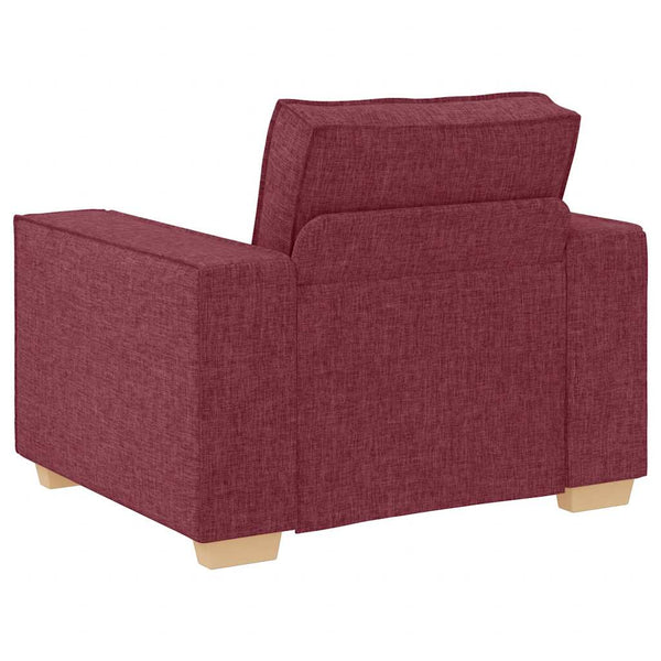 Weinroter Stoff Sofa Sessel 100 cm