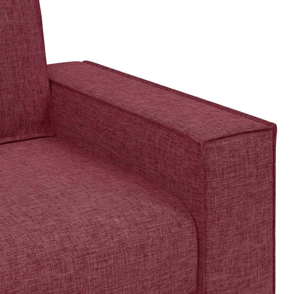Weinroter Stoff Sofa Sessel 100 cm