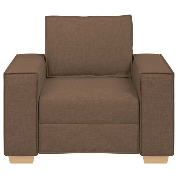 Brauner Stoff Sofa Sessel 100 cm