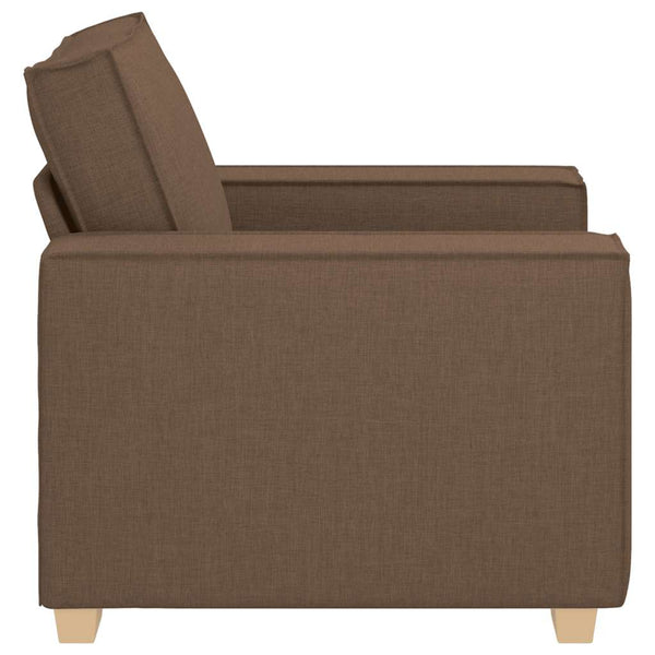 Brauner Stoff Sofa Sessel 100 cm