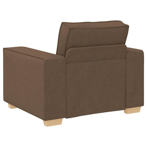 Brauner Stoff Sofa Sessel 100 cm