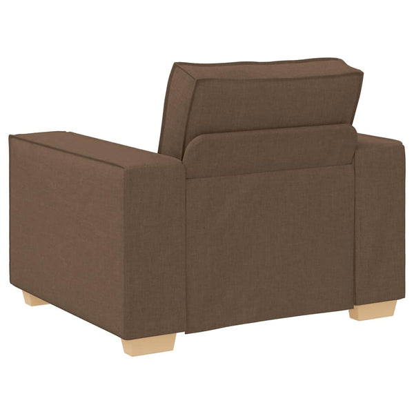 Brauner Stoff Sofa Sessel 100 cm