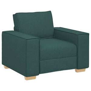 Dunkelgrüner Stoff Sofa Sessel 100 cm