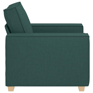 Dunkelgrüner Stoff Sofa Sessel 100 cm