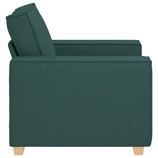 Dunkelgrüner Stoff Sofa Sessel 100 cm