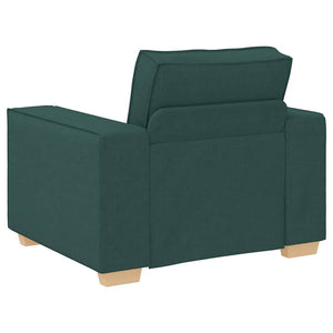 Dunkelgrüner Stoff Sofa Sessel 100 cm