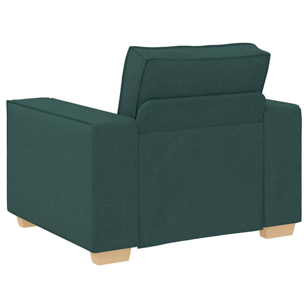 Dunkelgrüner Stoff Sofa Sessel 100 cm