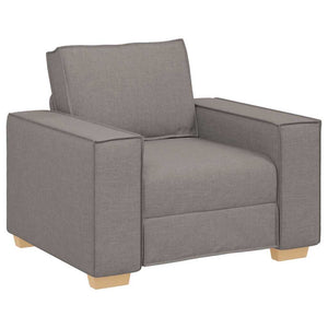 Taupe Stoff Sofa Sessel