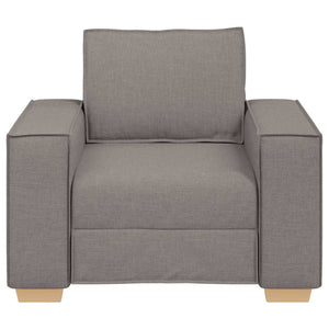 Taupe Stoff Sofa Sessel