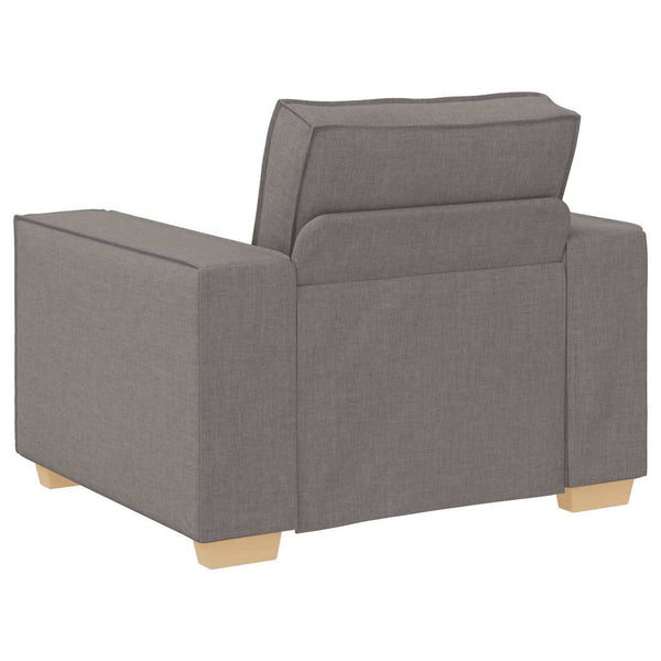 Taupe Stoff Sofa Sessel
