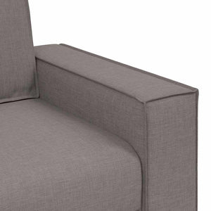Taupe Stoff Sofa Sessel
