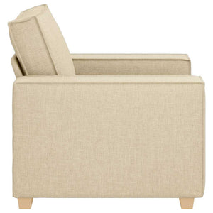 Creme Sofa Sessel Stoff 100x78x84 cm