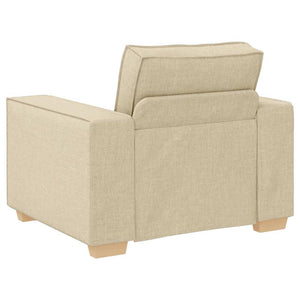Creme Sofa Sessel Stoff 100x78x84 cm