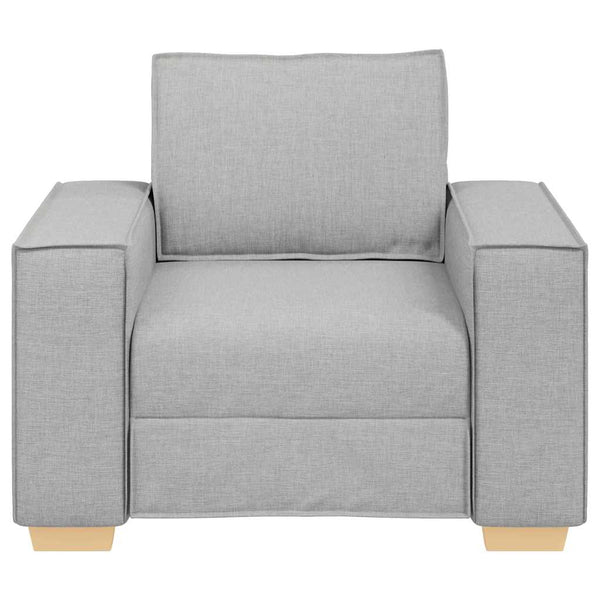 Sofa Stuhl Wolkengrau Stoff 100cm