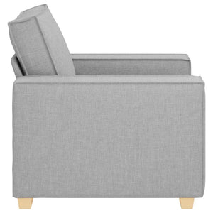 Sofa Stuhl Wolkengrau Stoff 100cm