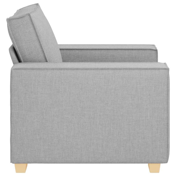 Sofa Stuhl Wolkengrau Stoff 100cm