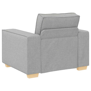 Sofa Stuhl Wolkengrau Stoff 100cm