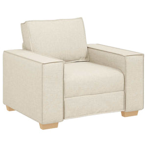 Leinen Sofa Sessel 100 cm