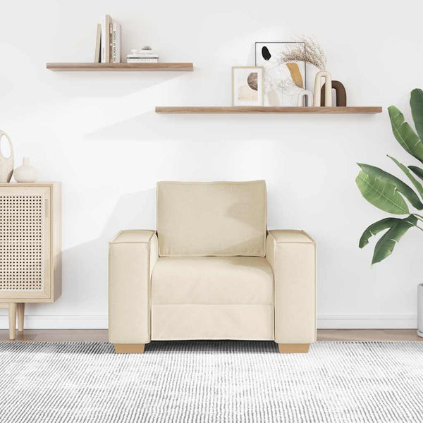 Leinen Sofa Sessel 100 cm