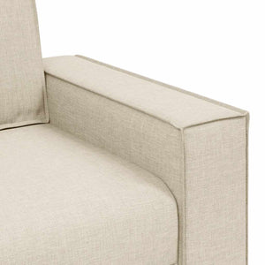 Leinen Sofa Sessel 100 cm