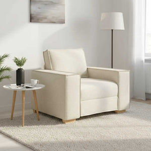 Leinen Sofa Sessel 100 cm