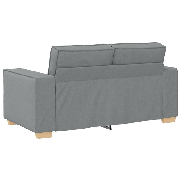 2-Sitzer Sofa Hellgrau Stoff