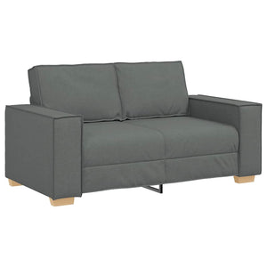 2-Sitzer Sofa Dunkelgrau Stoff