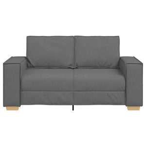 2-Sitzer Sofa Dunkelgrau Stoff
