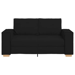 Schwarzes 2-Sitzer Sofa Stoff 160cm