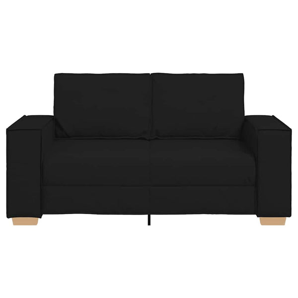 Schwarzes 2-Sitzer Sofa Stoff 160cm