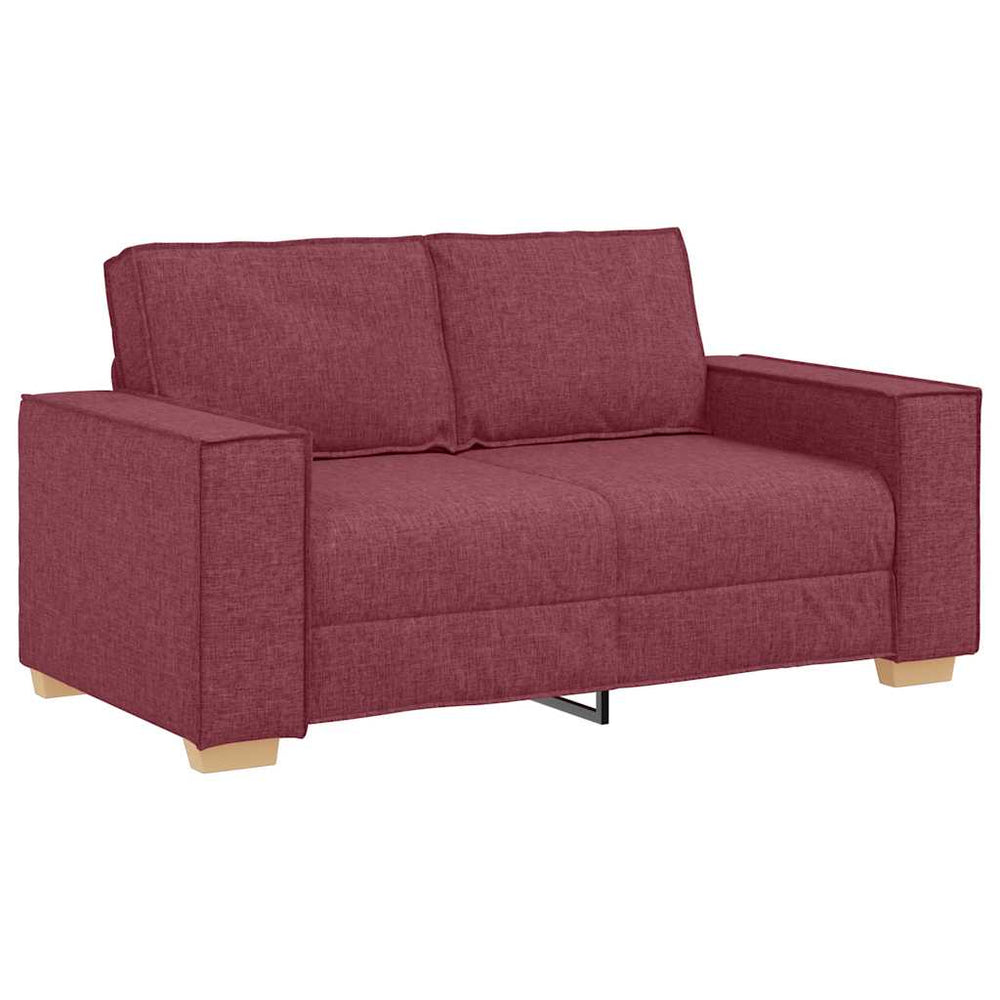 Weinrotes 2-Sitzer Sofa