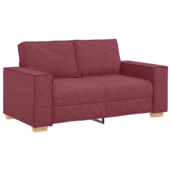 Weinrotes 2-Sitzer Sofa