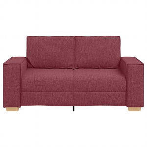 Weinrotes 2-Sitzer Sofa
