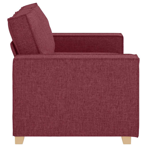 Weinrotes 2-Sitzer Sofa