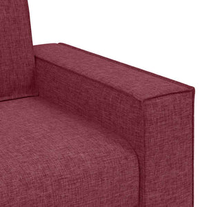 Weinrotes 2-Sitzer Sofa