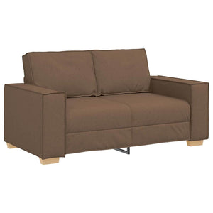 2-Sitzer Sofa Braun Stoff 160 cm