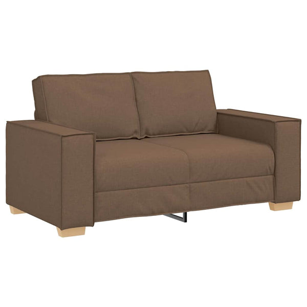 2-Sitzer Sofa Braun Stoff 160 cm