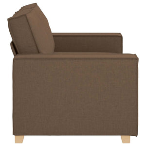 2-Sitzer Sofa Braun Stoff 160 cm