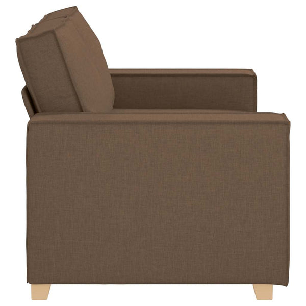 2-Sitzer Sofa Braun Stoff 160 cm