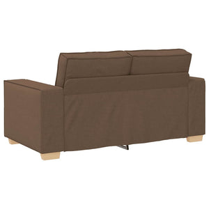 2-Sitzer Sofa Braun Stoff 160 cm