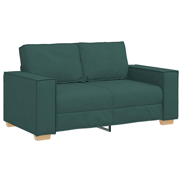 2-Sitzer Sofa Dunkelgrün Stoff 160cm
