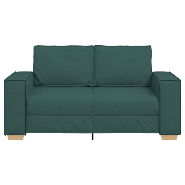 2-Sitzer Sofa Dunkelgrün Stoff 160cm